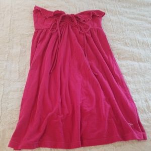 Victoria's Secret PINK strapless ruffle coverup